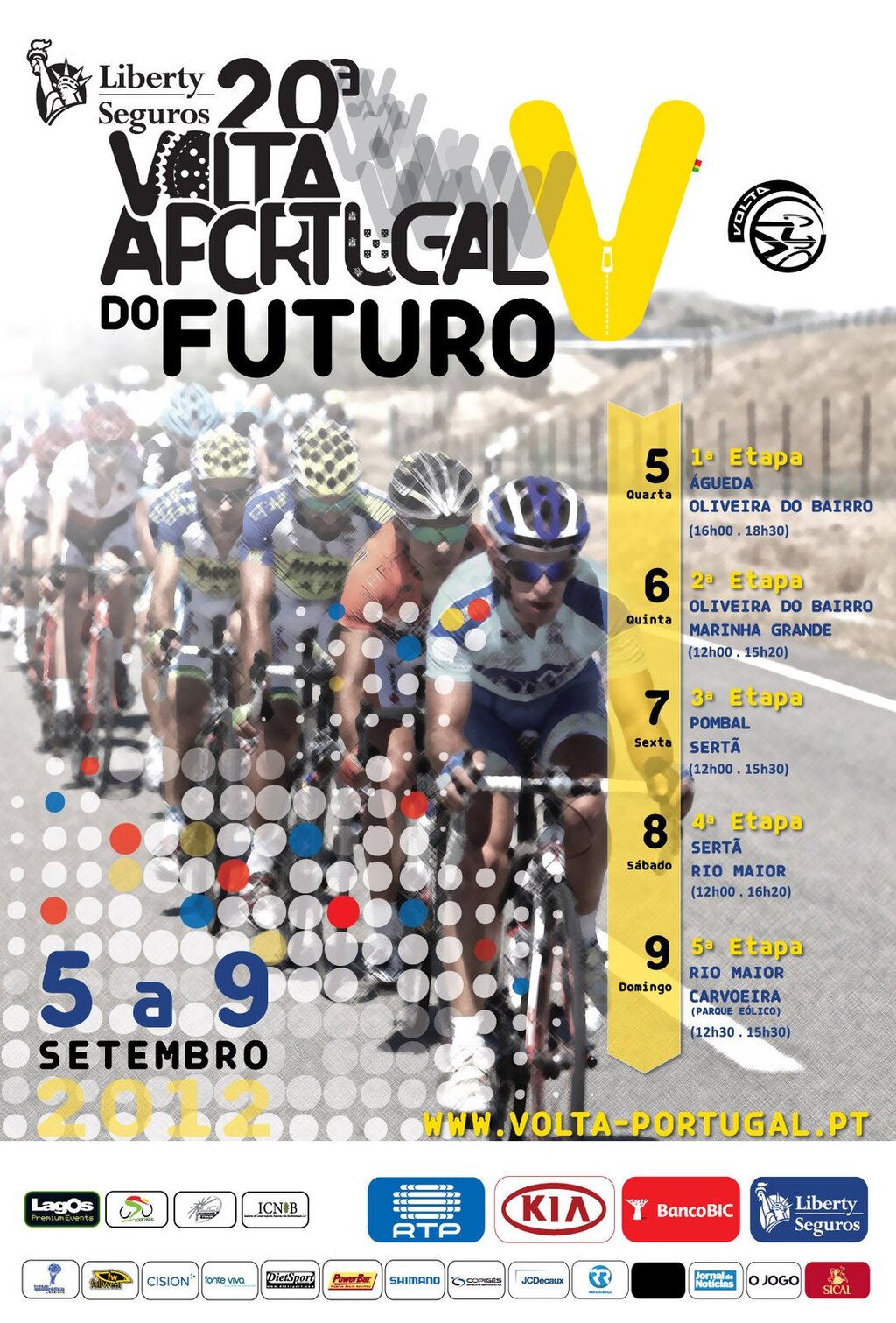 Partida de Águeda da 20.ª Volta a Portugal do Futuro Liberty Seguros