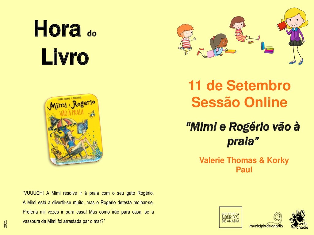 Hora do Livro – “Mimi e Rogério vão à praia”