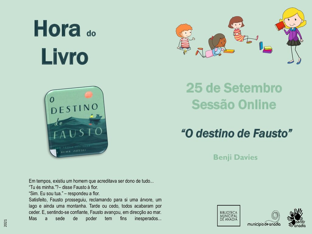 Hora do Livro – “O destino de Fausto”  - Sessão online