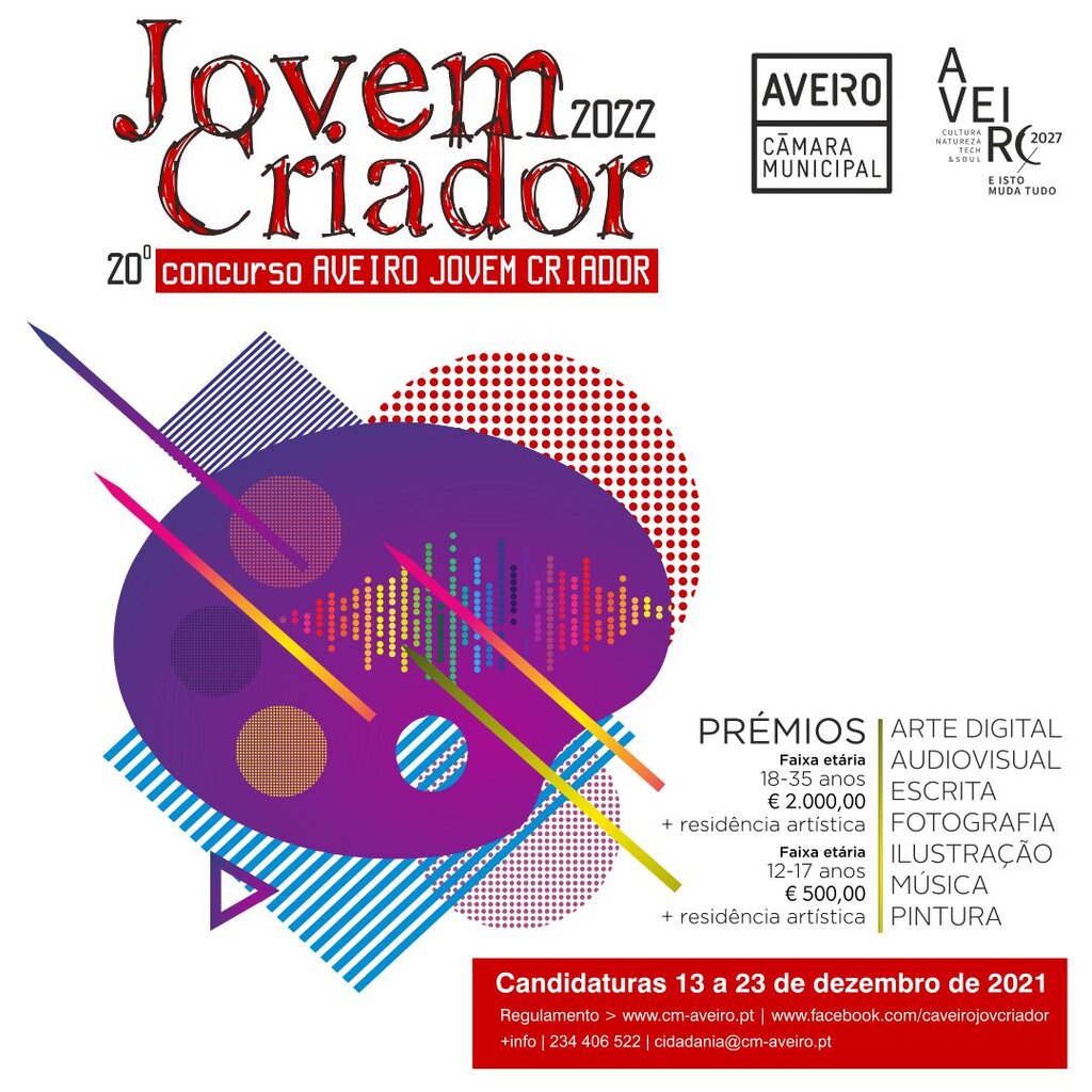 Aveiro Jovem Criador 2021 - inscrições