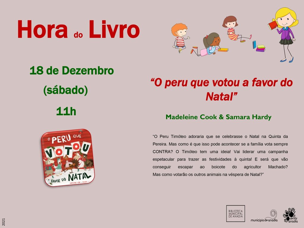 Hora do Livro –  “O peru que votou a favor do Natal”