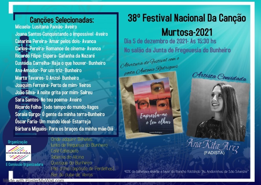 38º FESTIVAL NACIONAL DA CANÇÃO DA MURTOSA