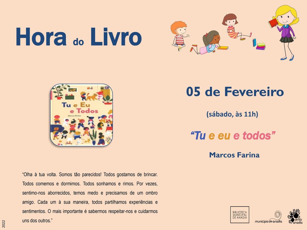 Hora do Livro - “Tu e eu e todos”
