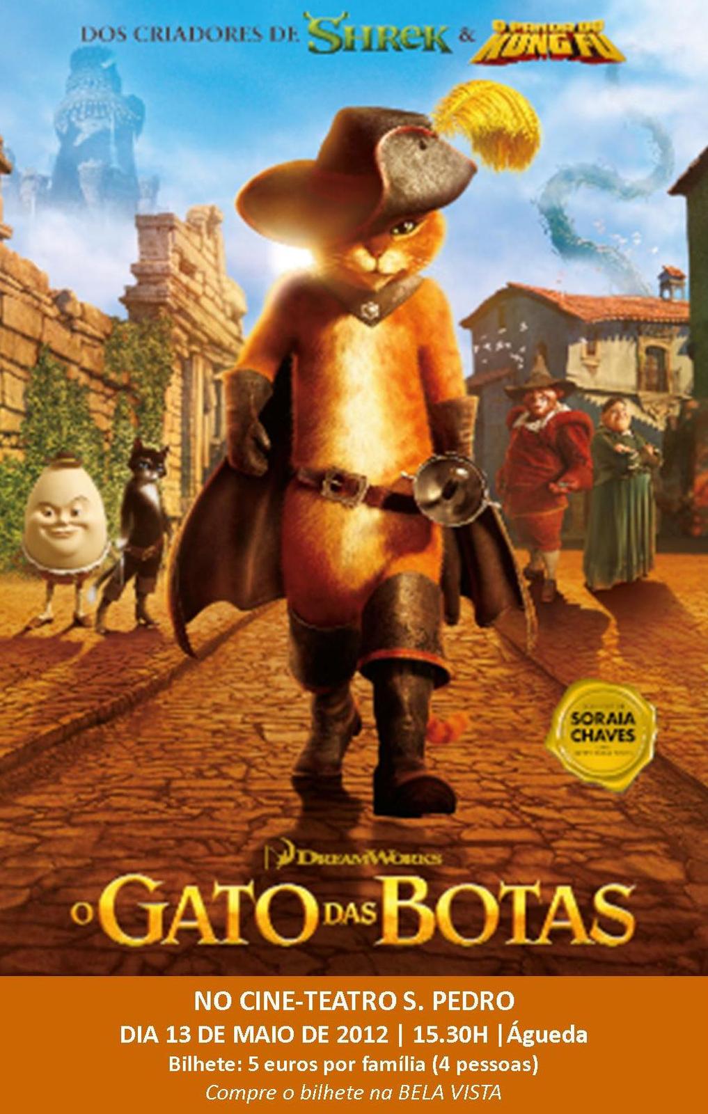 Sessão de Cinema "O GATO DAS BOTAS" [Org.: Bela Vista] 