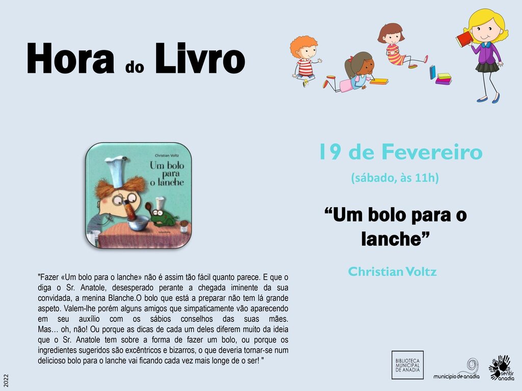 Hora do Livro - “Um bolo para o lanche”