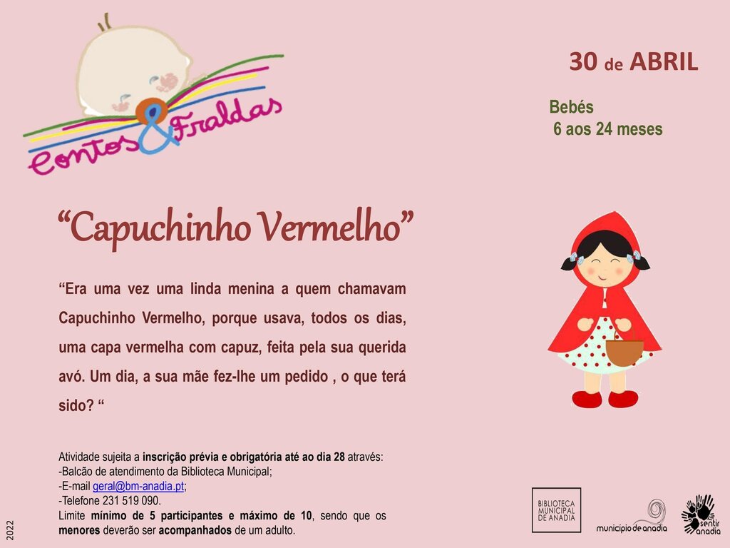 Contos & Fraldas  -  “Capuchinho Vermelho"