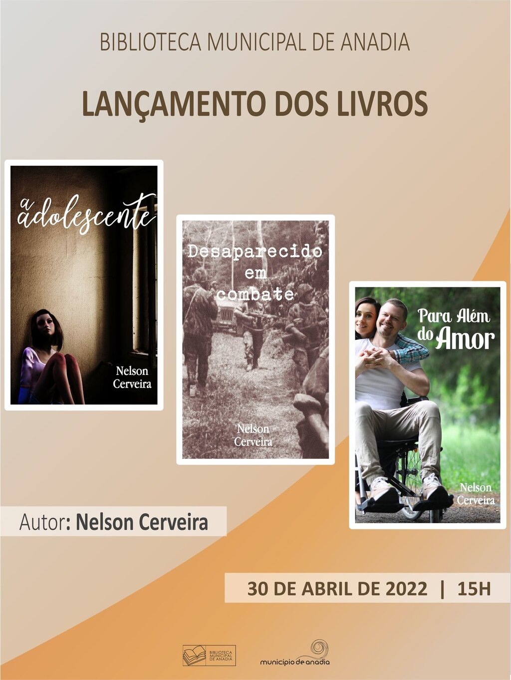 Lançamento dos livros do autor Nelson Cerveira