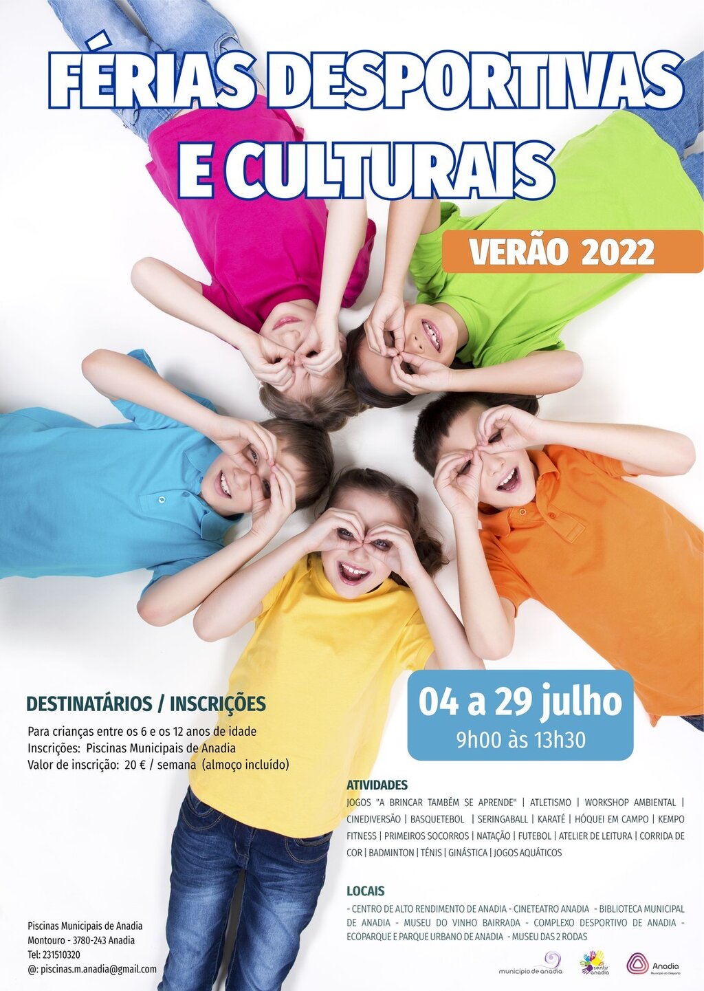 Férias Desportivas e Culturais - Verão 2022