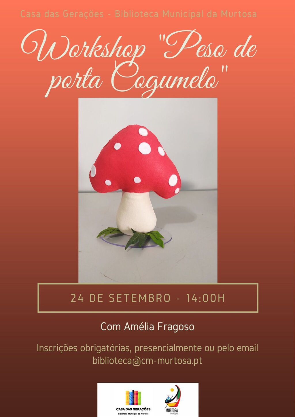 Workshop "Peso de Porta Cogumelo"