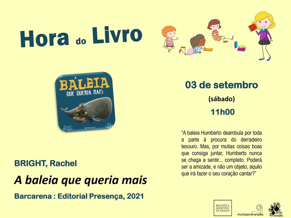 Hora do Livro - "A baleia que queria mais” 