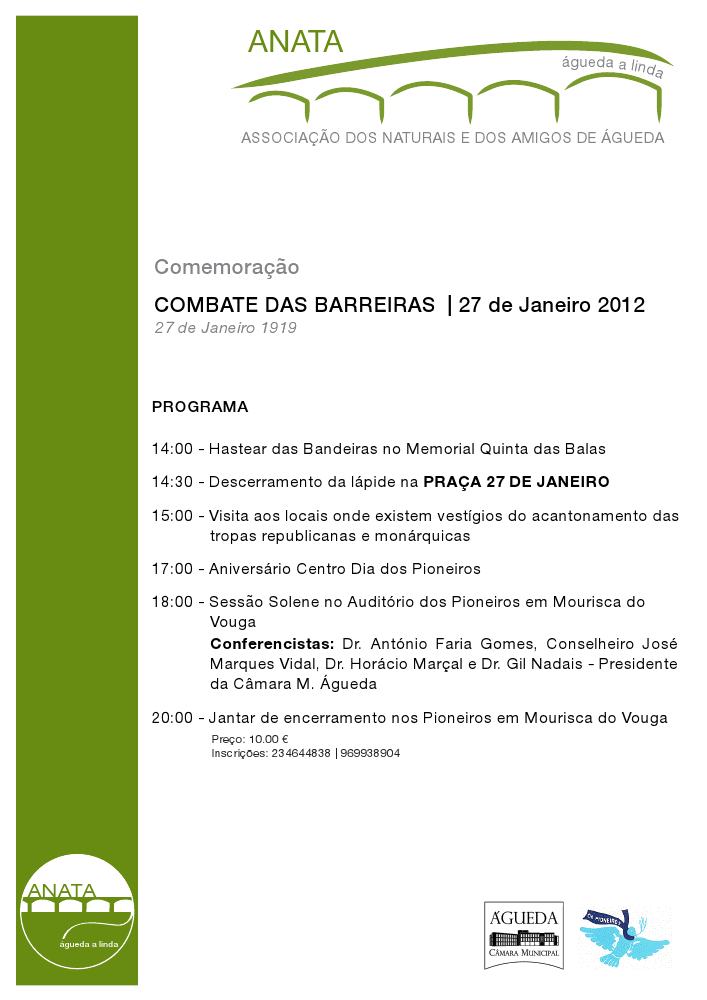 COMEMORAÇÃO DO COMBATE DAS BARREIRAS [Org.: ANATA] 