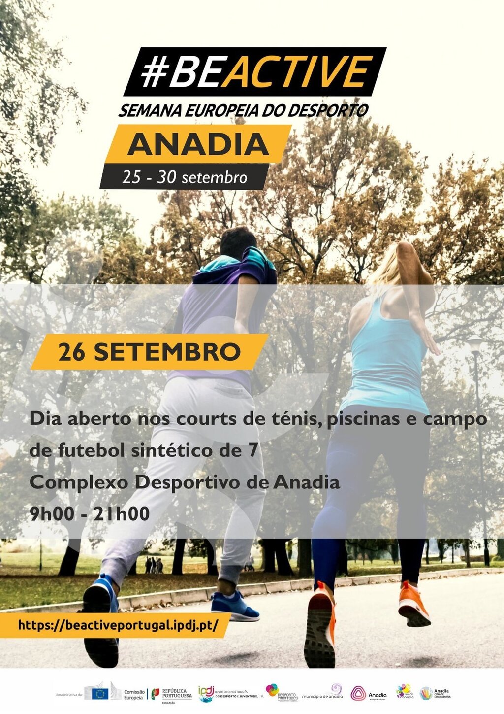 Dia aberto nos courts de ténis, piscinas e campo de futebol sintético de 7