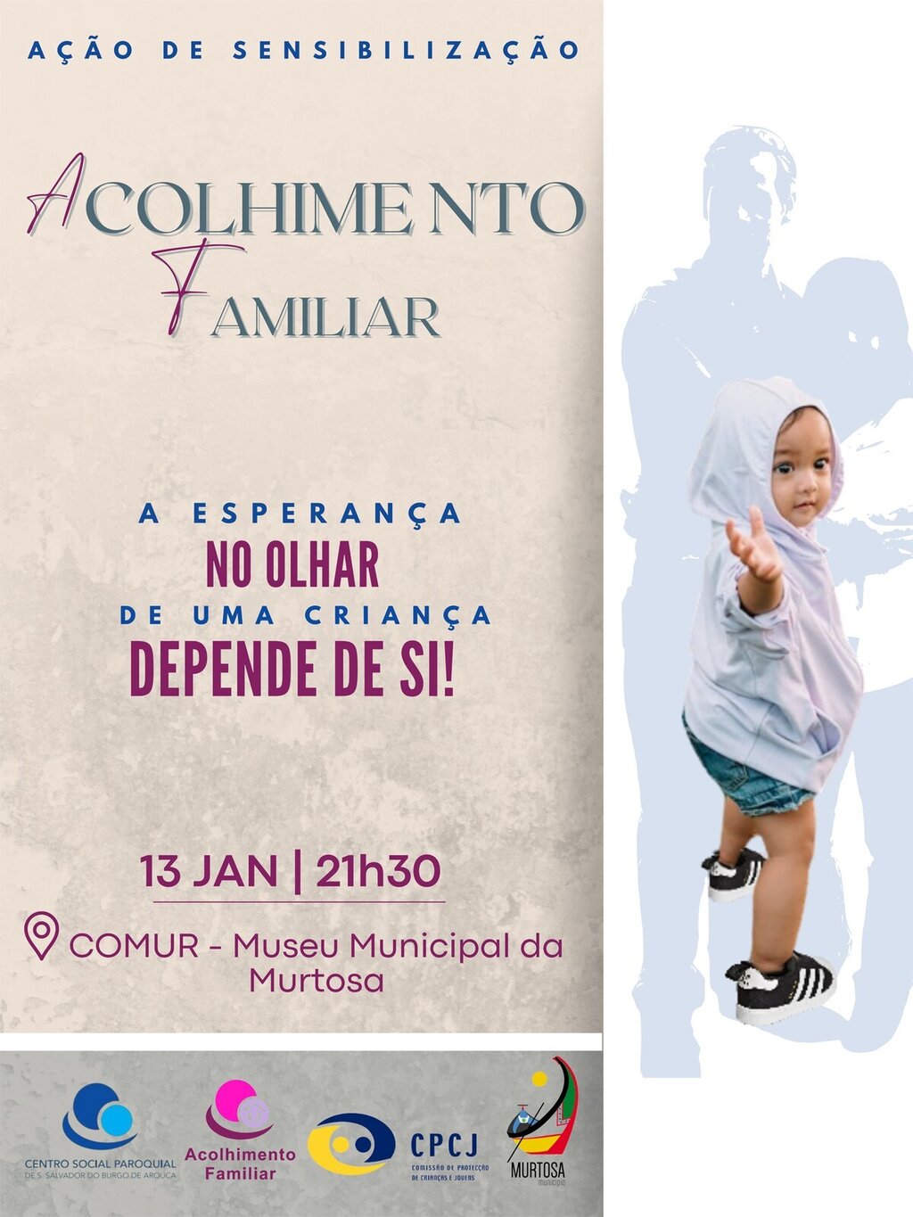 Ação de sensibilização sobre Acolhimento Familiar 