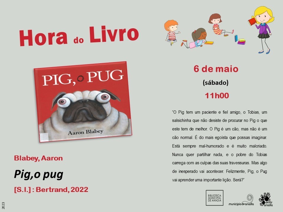 Hora do Livro -  “Pig,o pug"