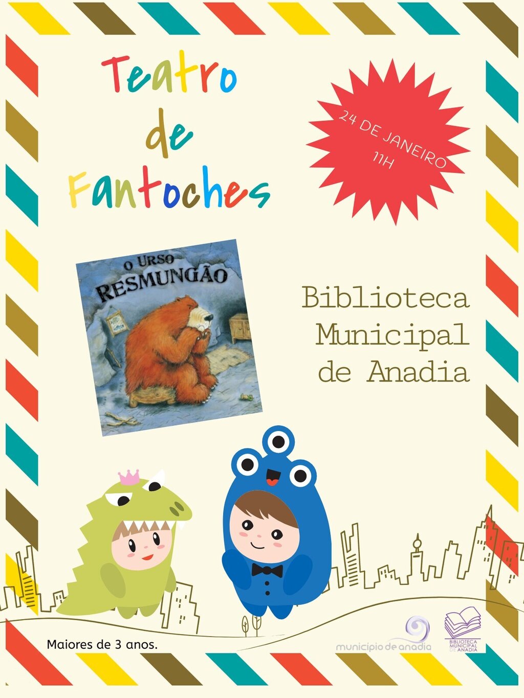 Teatro de Fantoches   “O urso resmungão”