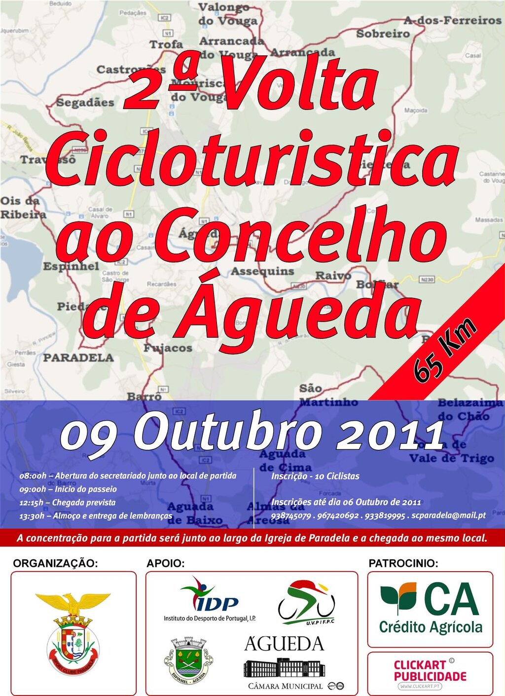 2.ª Volta Cicloturística ao Concelho de Águeda [65 Kms] 