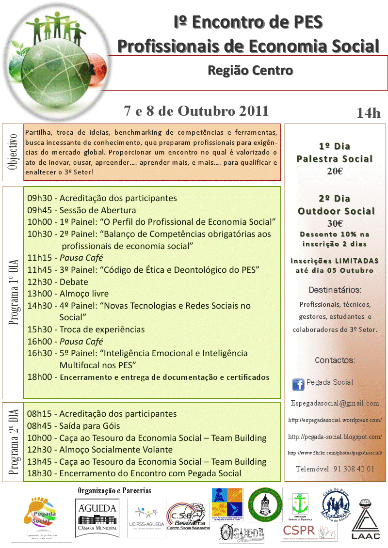 1.º Encontro de PES [Profissionais Social [Profissionais de Economia Social] da Região Centro 