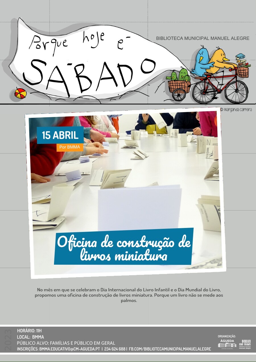 Porque Hoje é Sábado... Oficina de construção de livros miniatura