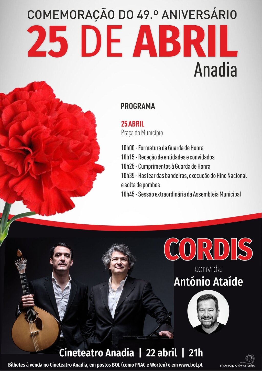 Comemoração do 49.º Aniversário do 25 de Abril