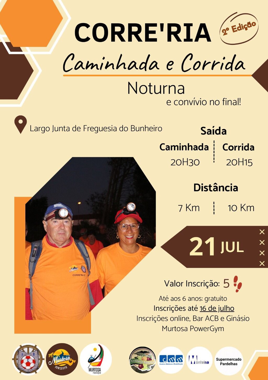 CORRE'RIA - Caminhada e Corrida Noturna