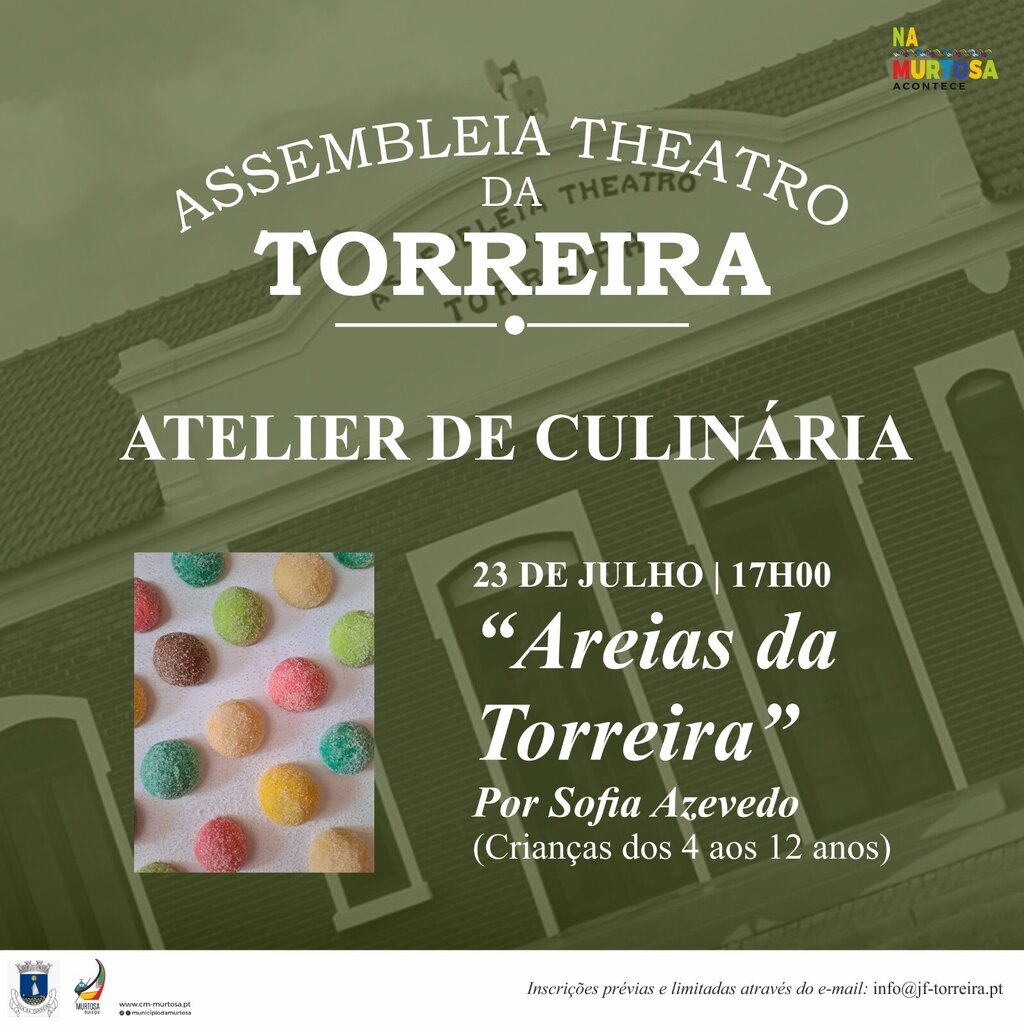 Ateliês de Culinária - "Areias da Torreira" - Assembleia Theatro da Torreira