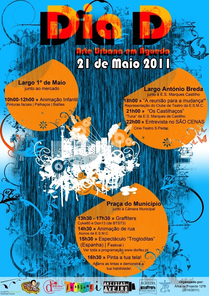 Dia D :: Arte Urbana em Águeda [iniciativa da Escola Secundária Marques de Castilho] 