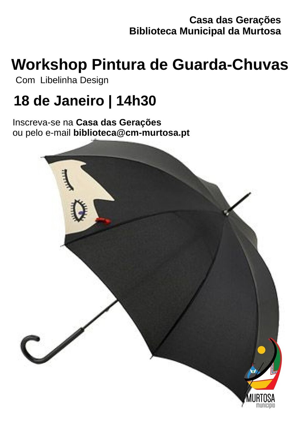 Workshop de pintura de guarda-chuvas