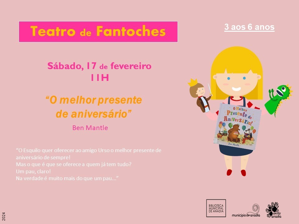 Teatro de Fantoches - “O melhor presente de aniversário”  