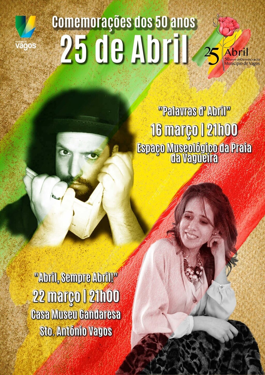  50 ANOS DO 25 DE ABRIL COM POESIA E MÚSICA