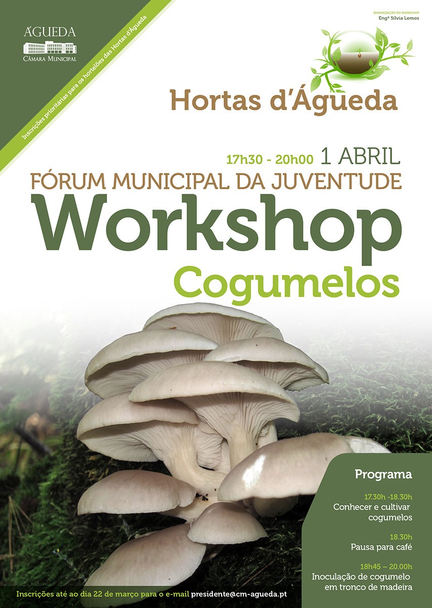 2.ª Edição do Workshop sobre “Produção de Cogumelos em Casa” 