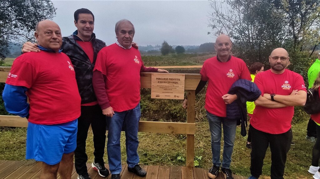 Percurso do Ameal inaugurado com caminhada solidária contra a Pólio