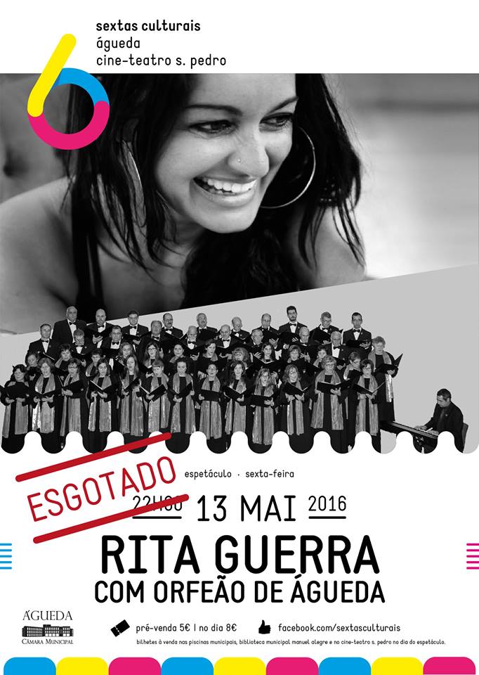 Concerto de Rita Guerra nas Sextas Culturais já está esgotado