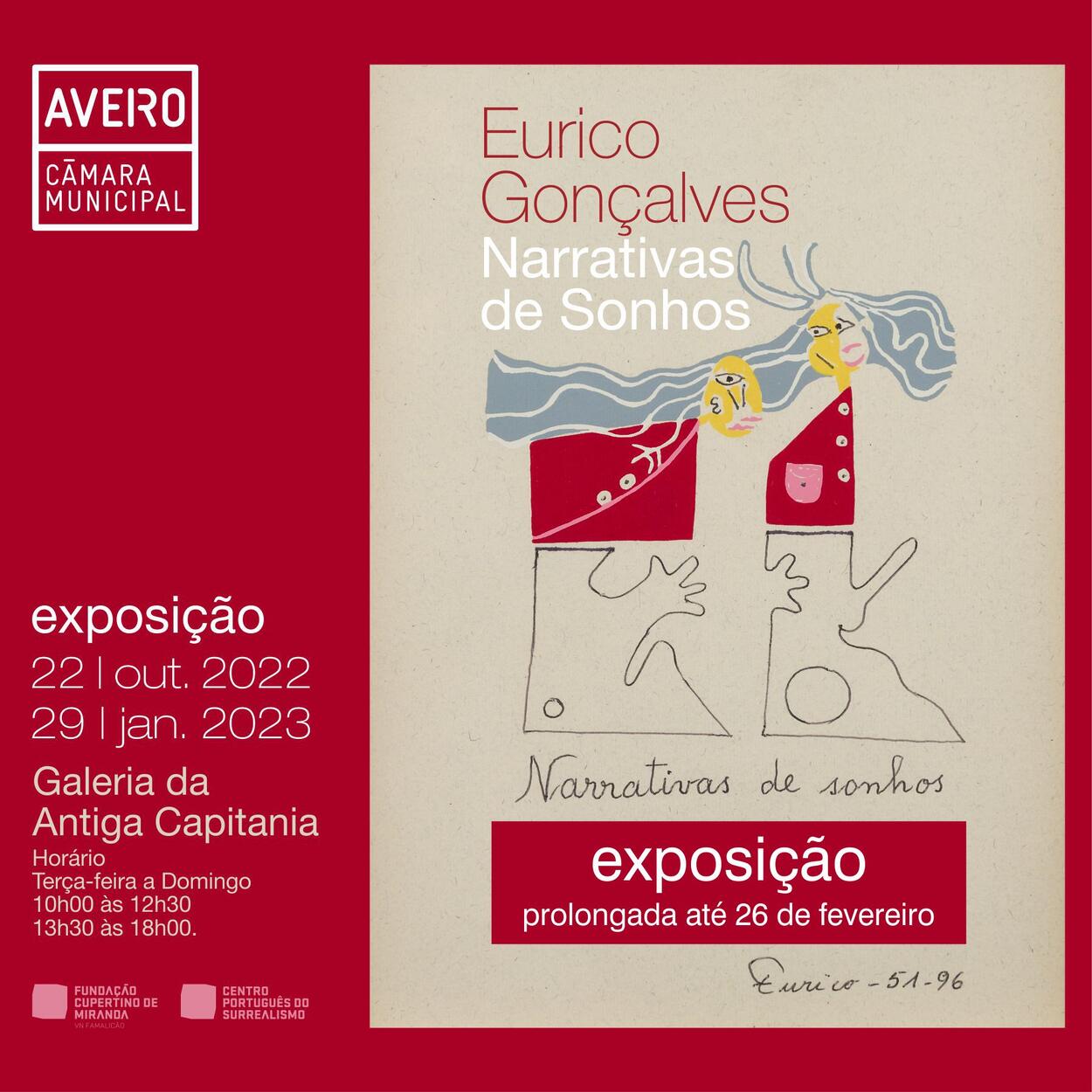 Exposição “Eurico Gonçalves: Narrativas de Senhos” prolongada até 26 de fevereiro