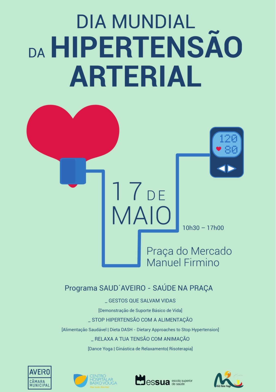 Dia Mundial da Hipertensão Arterial evocado em Aveiro
