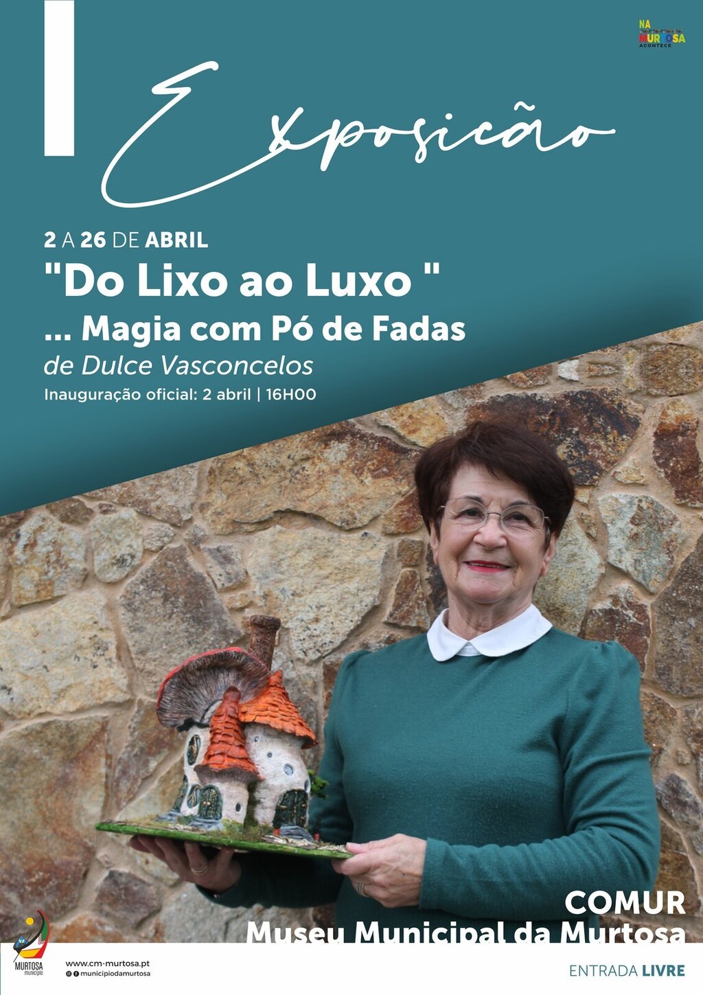 DULCE VASCONCELOS APRESENTA “DO LIXO AO LUXO” NA COMUR-MUSEU MUNICIPAL DA MURTOSA