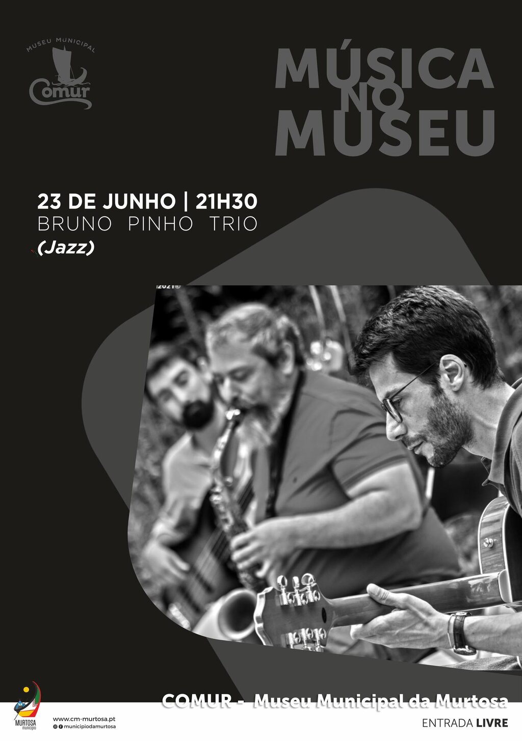 BRUNO PINHO TRIO TRAZ O JAZZ À COMUR-MUSEU MUNICIPAL