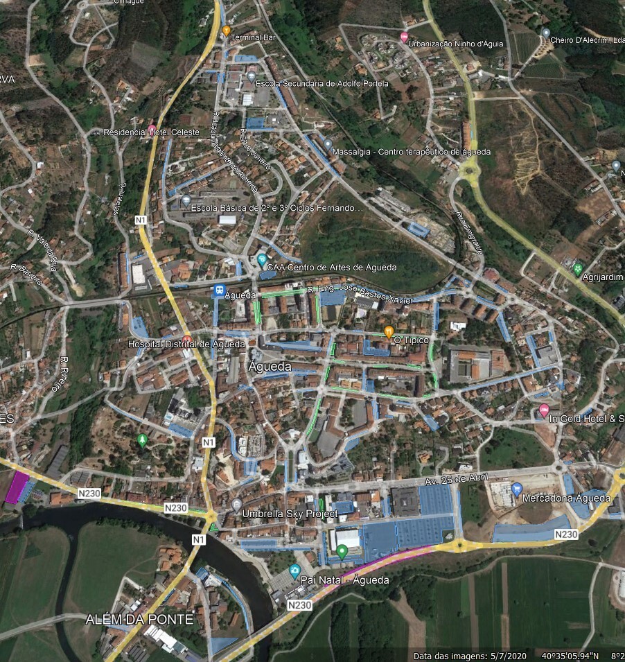Águeda dispõe de 3.640 lugares de estacionamento autorizado no perímetro central da cidade