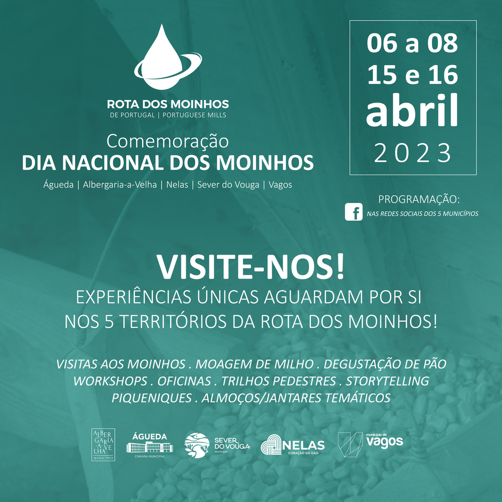 ROTA DOS MOINHOS DE PORTUGAL – PORTUGUESE MILLS,  APRESENTA PROGRAMA CONJUNTO COM 5 MUNICÍPIOS  D...