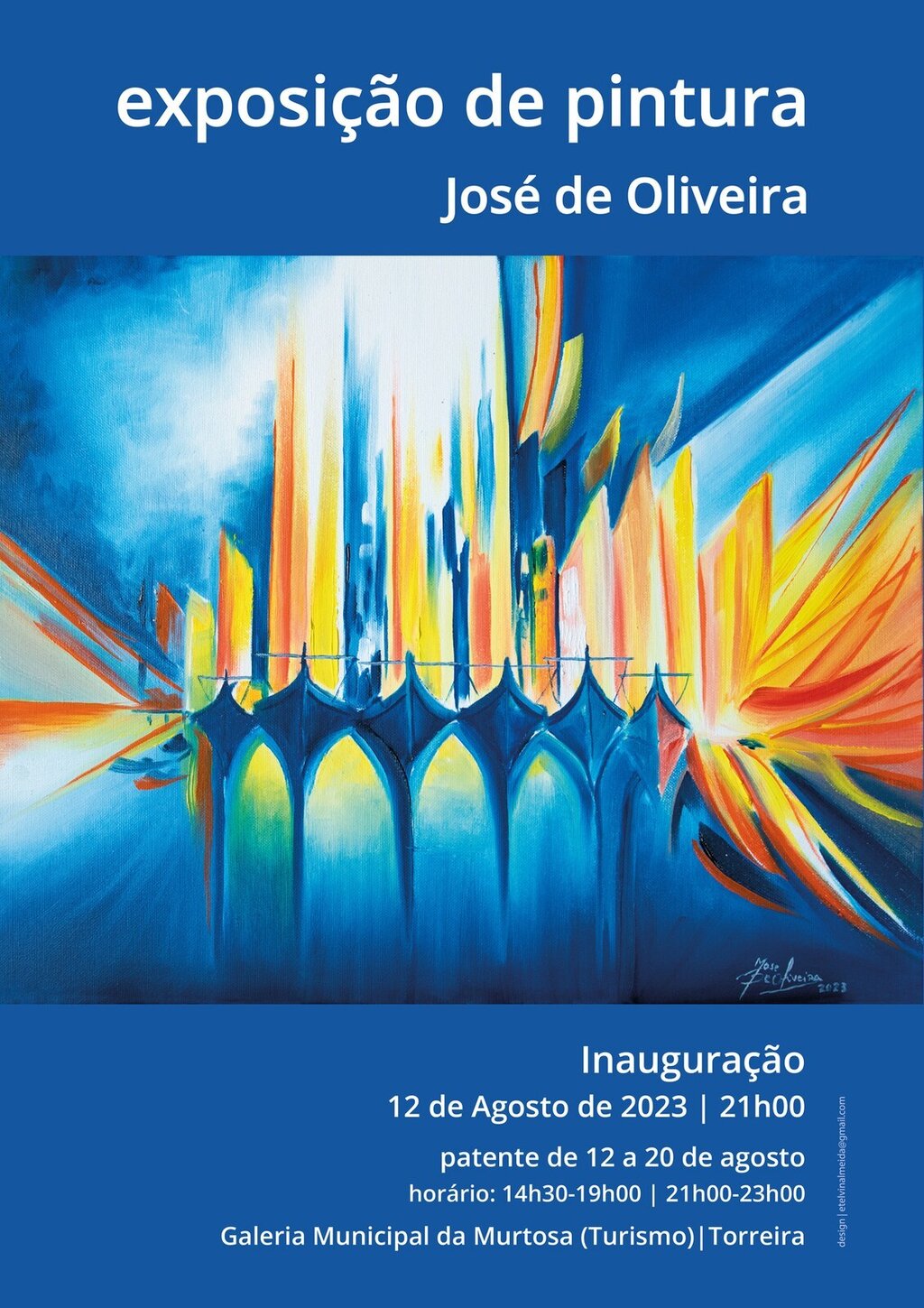 JOSÉ DE OLIVEIRA EXPÕE NA GALERIA MUNICIPAL DA TORREIRA