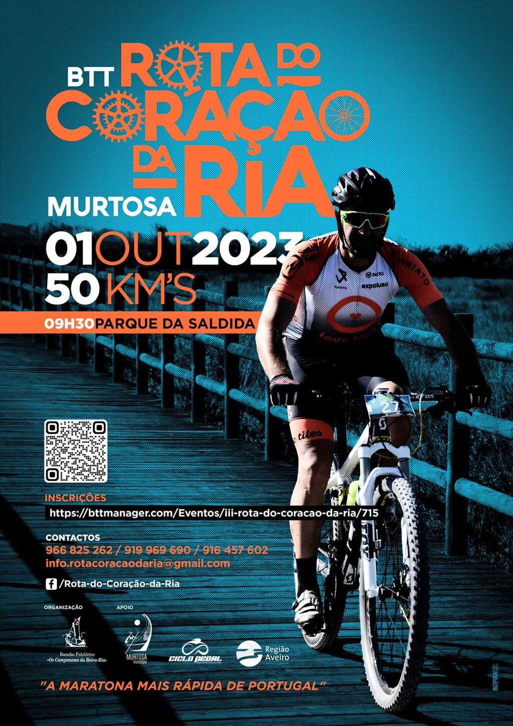 INSCRIÇÕES ABERTAS PARA A ROTA DO CORAÇÃO DA RIA EM BTT