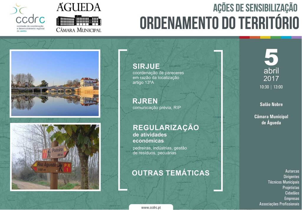 Águeda recebe Ação de Sensibilização sobre Ordenamento do Território