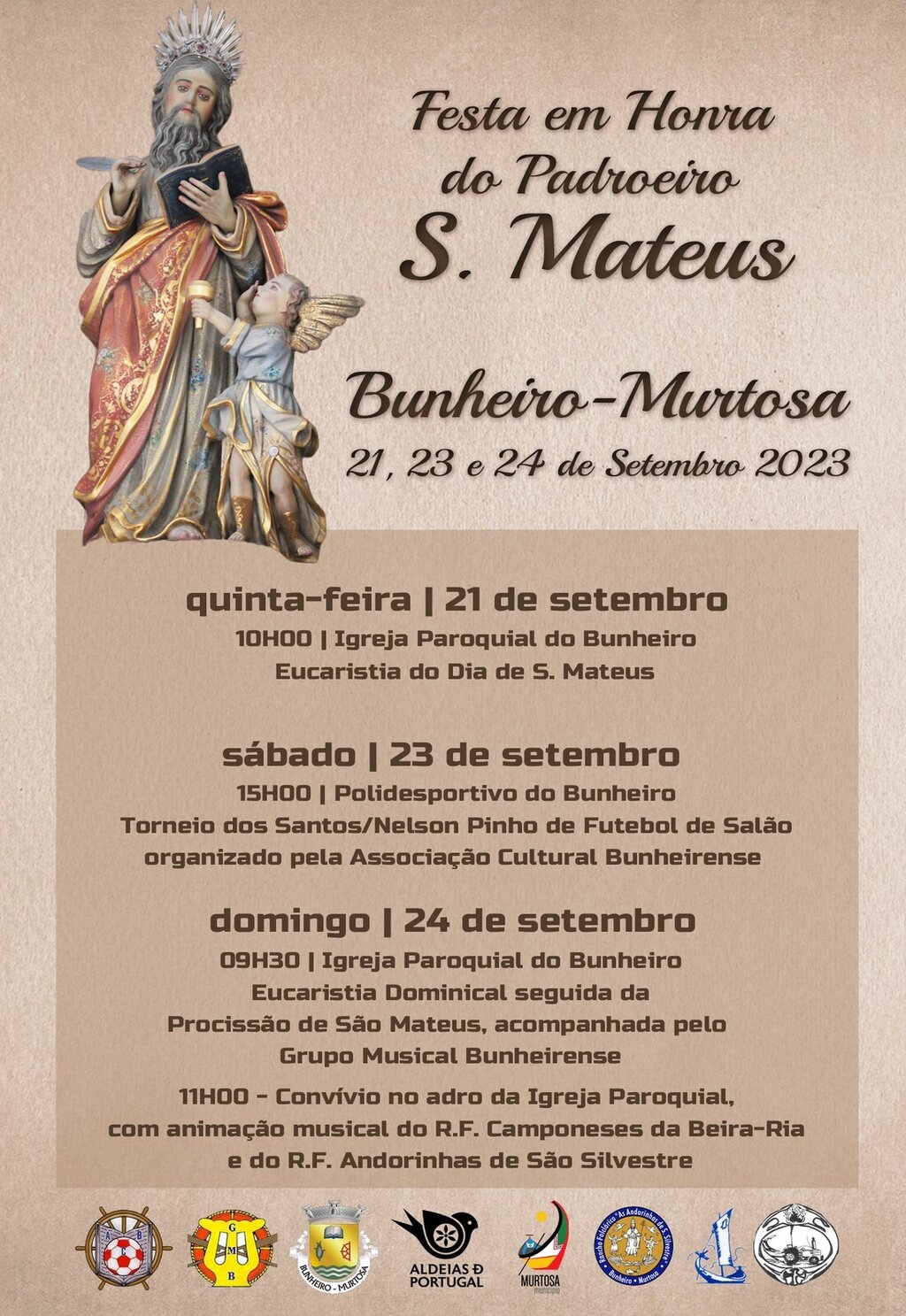 BUNHEIRO VOLTA A ORGANIZAR A FESTA DO PADROEIRO SÃO MATEUS