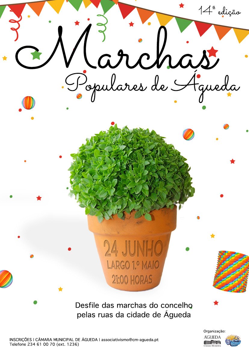 Baixa da cidade de Águeda prepara-se para receber 14.ª edição das marchas populares