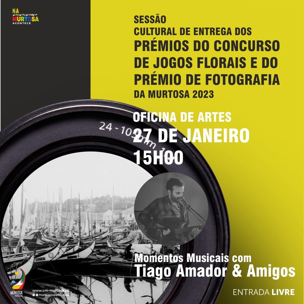 OFICINA DE ARTES RECEBE SESSÃO DE ENTREGA DOS PRÉMIOS DOS CONCURSOS DE JOGOS FLORAIS E DE FOTOGRAFIA