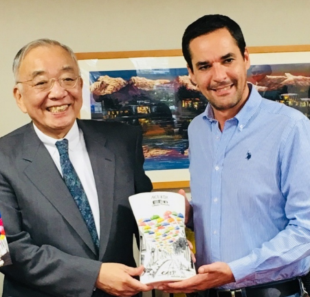 Guarda-chuvas coloridos de Águeda inspiraram o Hiroshima Toyo Carp no Japão