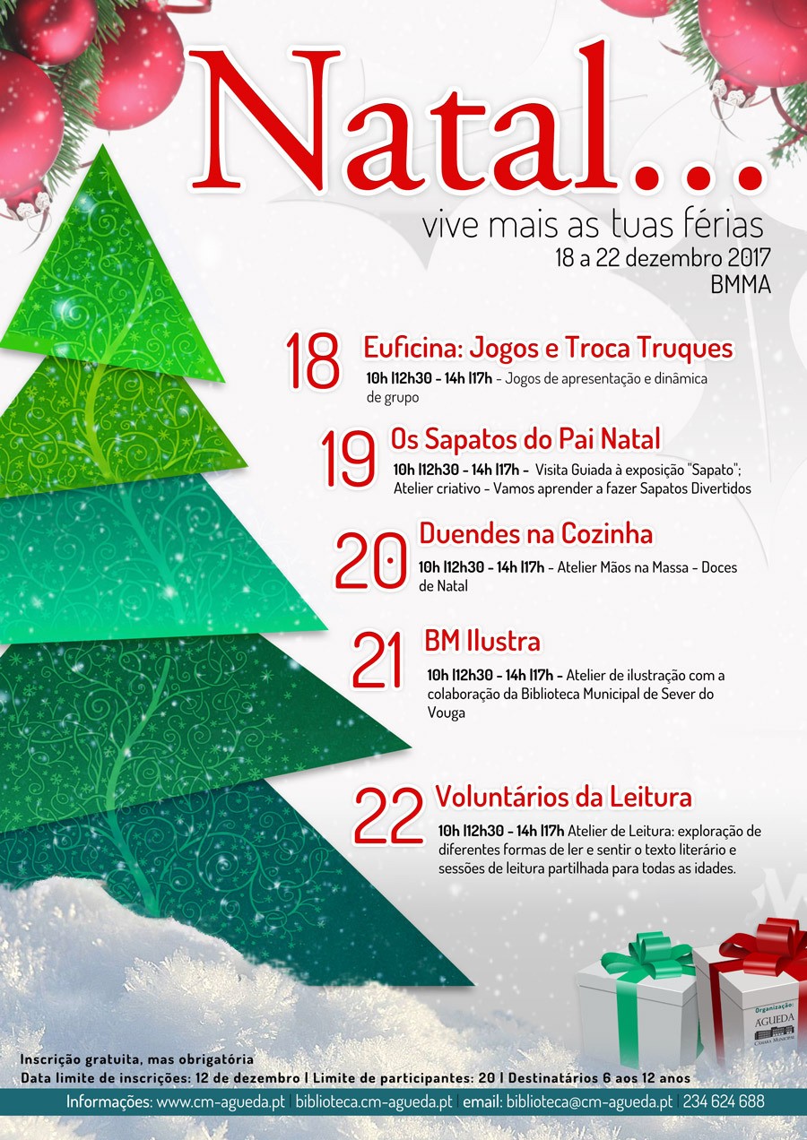 Cultura :: “Natal… Vive Mais as Tuas Férias” na Biblioteca Municipal Manuel Alegre