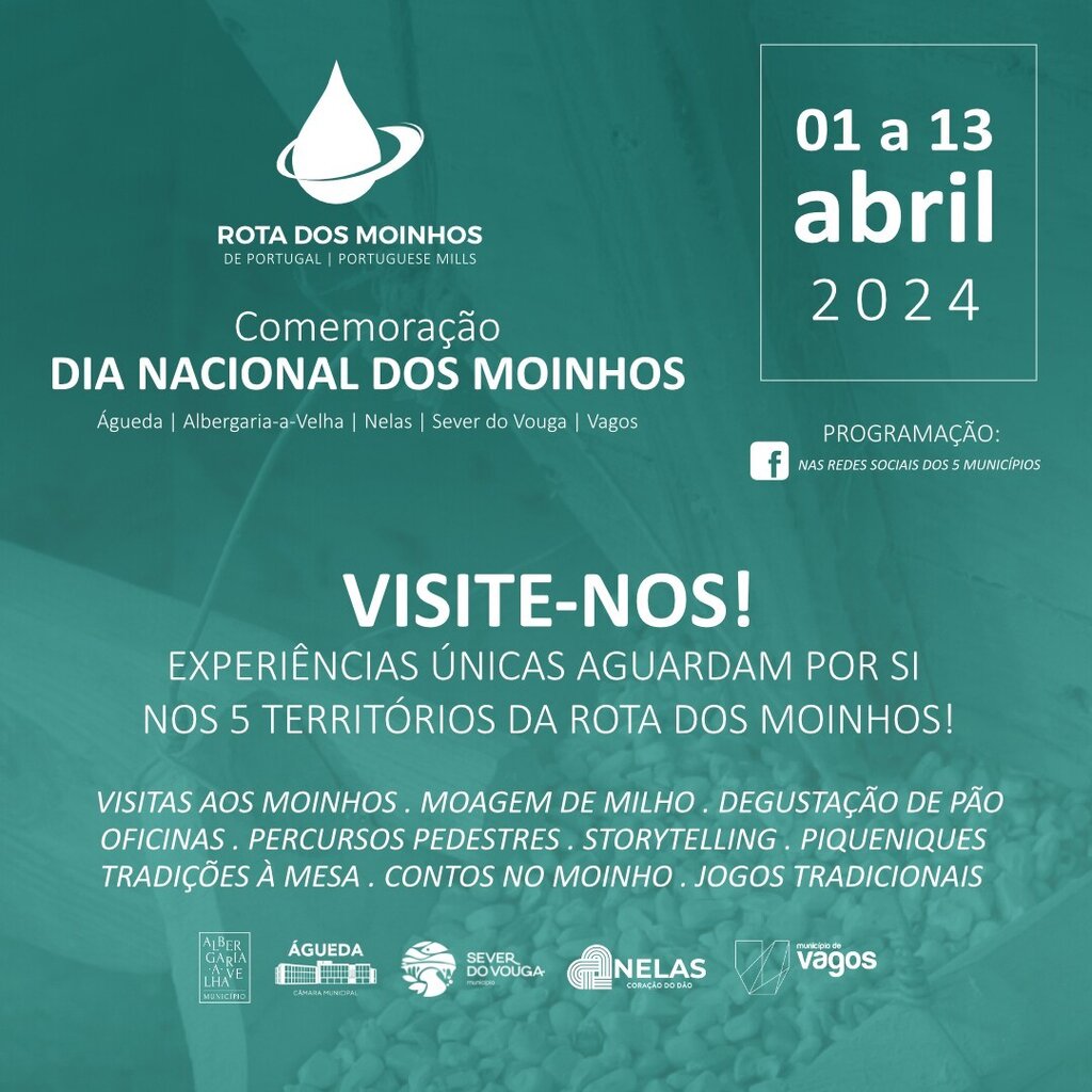 ROTA DOS MOINHOS DE PORTUGAL 2024 – PORTUGUESE MILLS, APRESENTA PROGRAMA CONJUNTO COM 5 MUNICÍPIO...