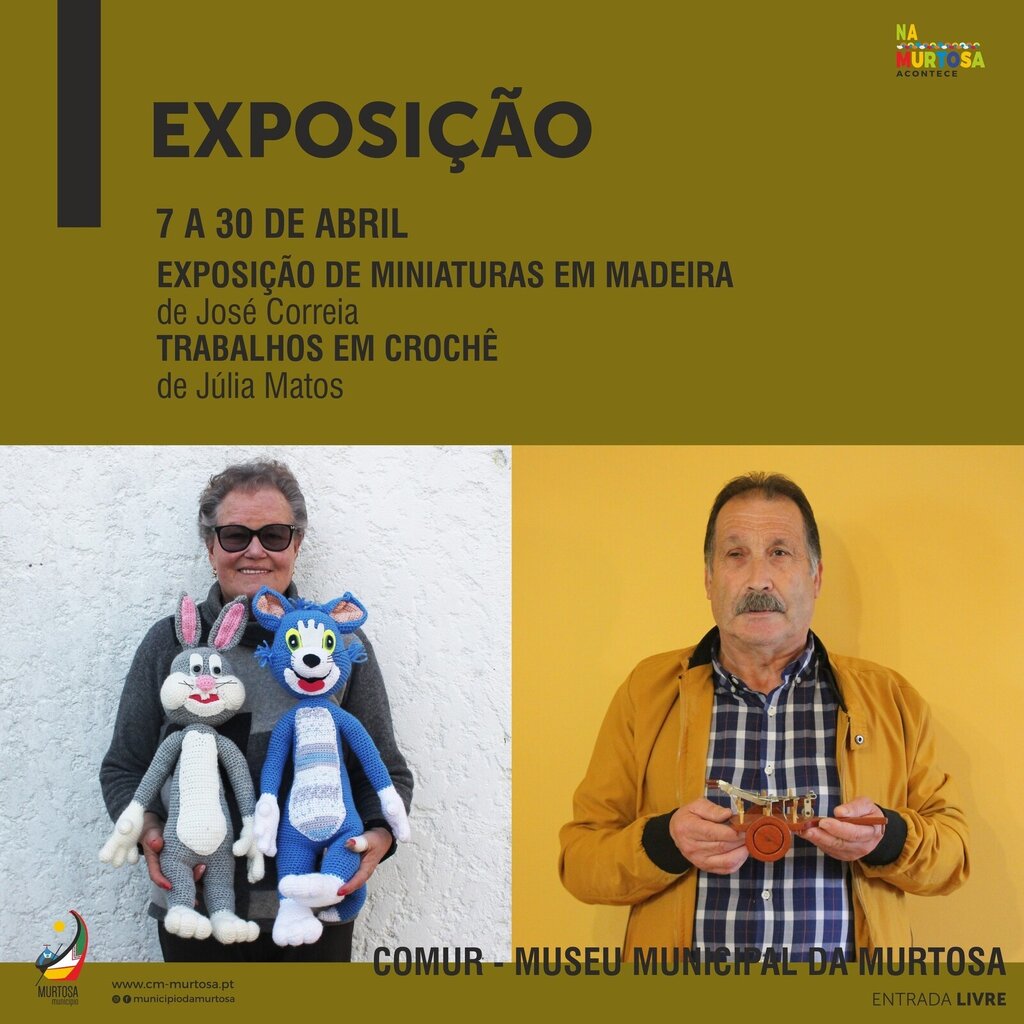 COMUR-MUSEU MUNICIPAL RECEBE EXPOSIÇÃO DOS ARTESÃOS JÚLIA MATOS E JOSÉ CORREIA