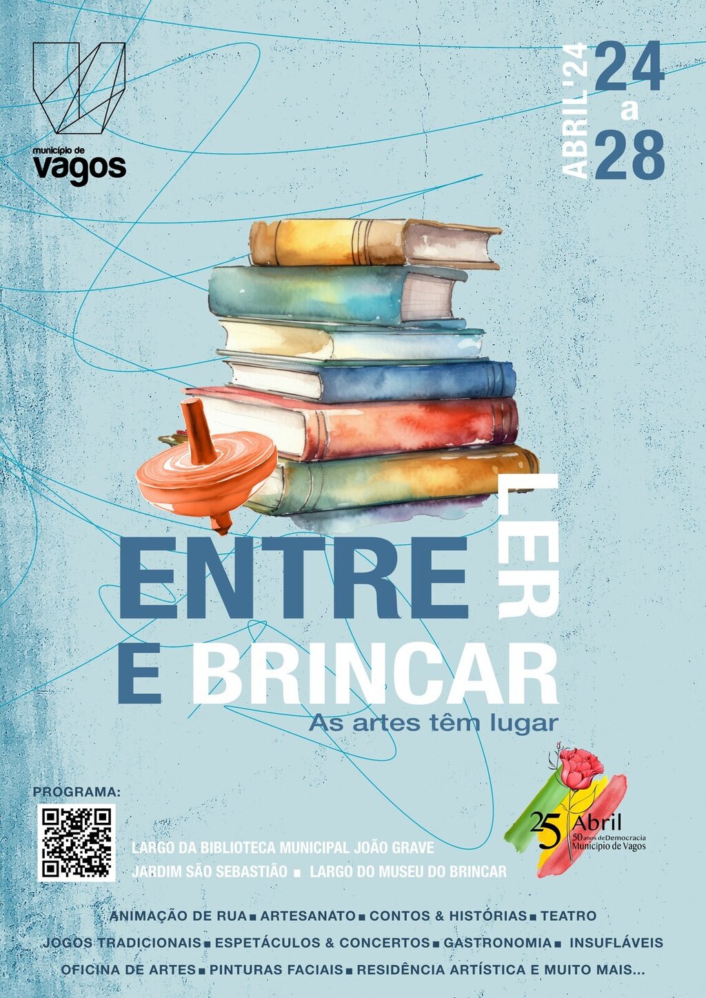 A PARTIR DO DIA 24 DE ABRIL VAGOS BRINCA COM ARTE   