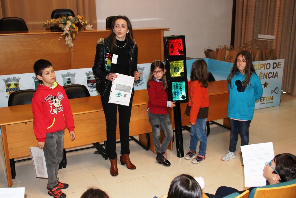 Educação :: Autarquia recebe Escola no âmbito do Concurso “Escola Alerta”